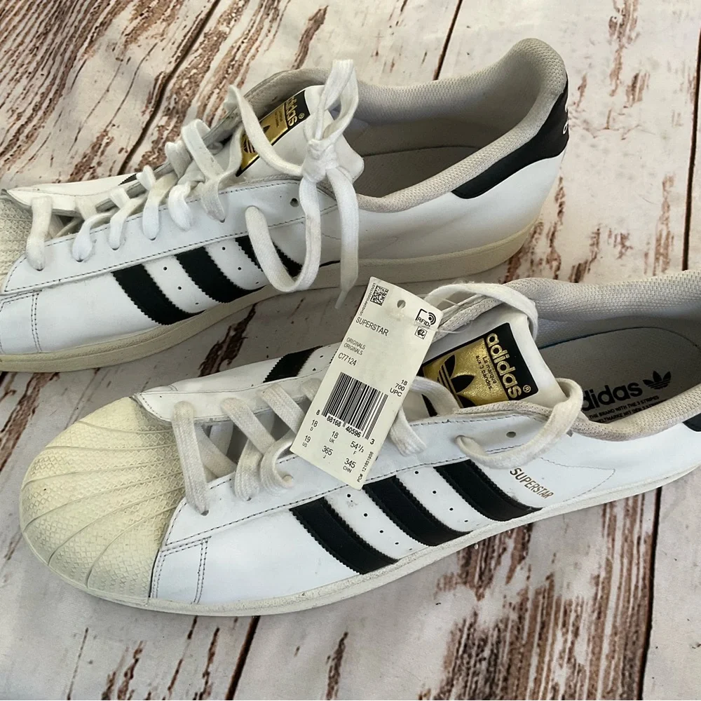 ADIDAS SIZE‎ 19 SUPERSTAR SHELL TOE SNEAKERS